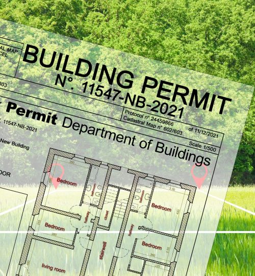 Buildings Permit in rural areas with vacant land available for building construction